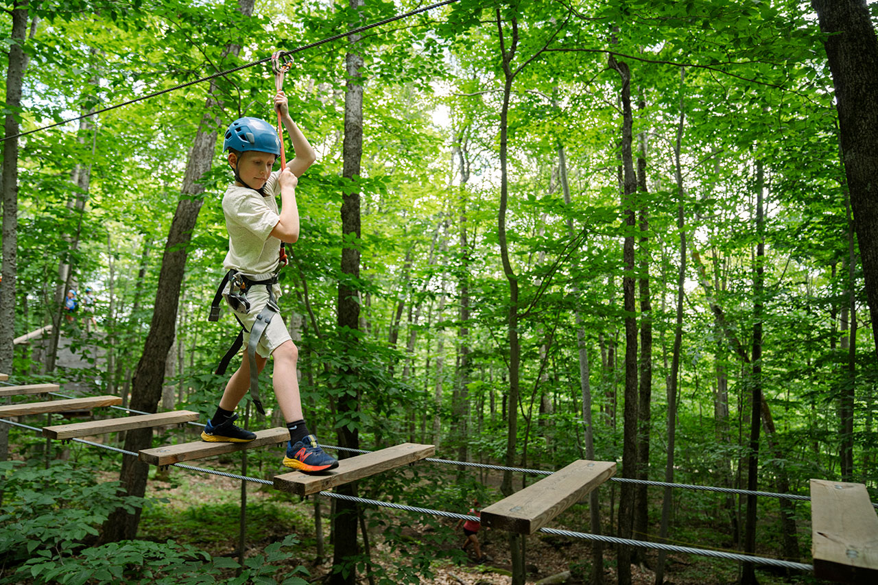 parcours dans les arbres