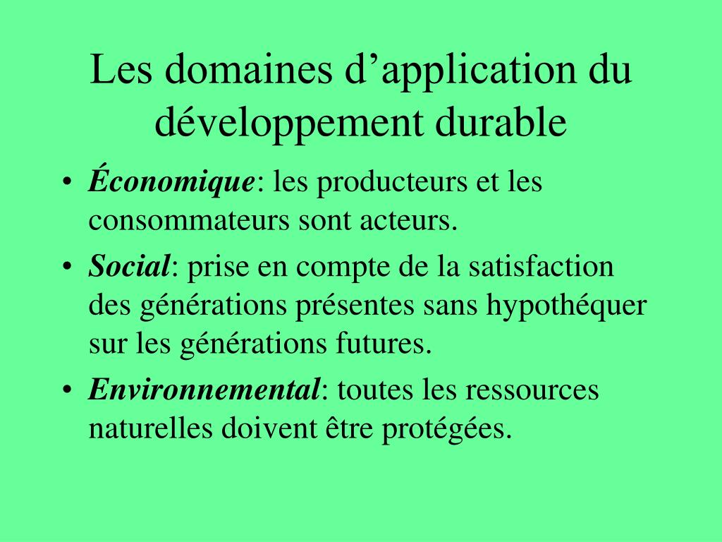 def développement durable simple